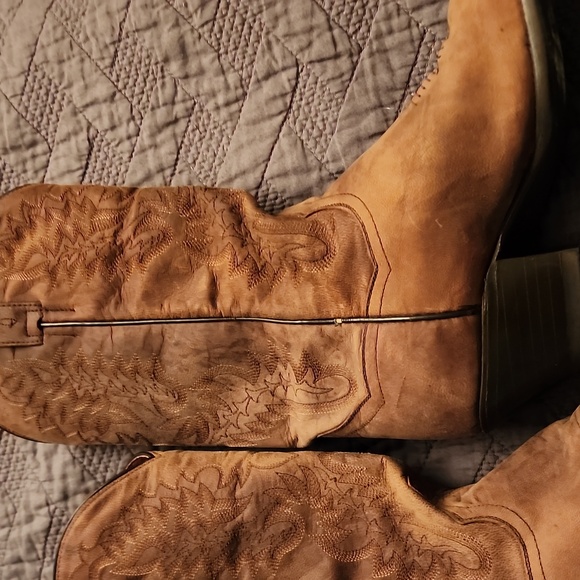 Dan Post 3464 Snip Toe leather ladies cowboy boots - Picture 9 of 12